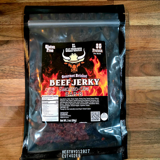 Smoked Out BBQ Gourmet Brisket Jerky 3oz