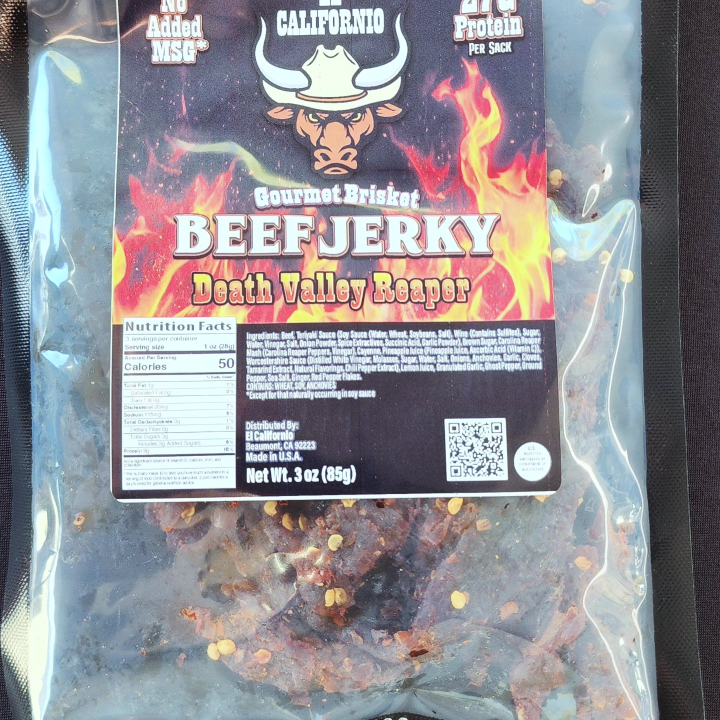 Death Valley Reaper 3oz Gourmet Brisket Jerky